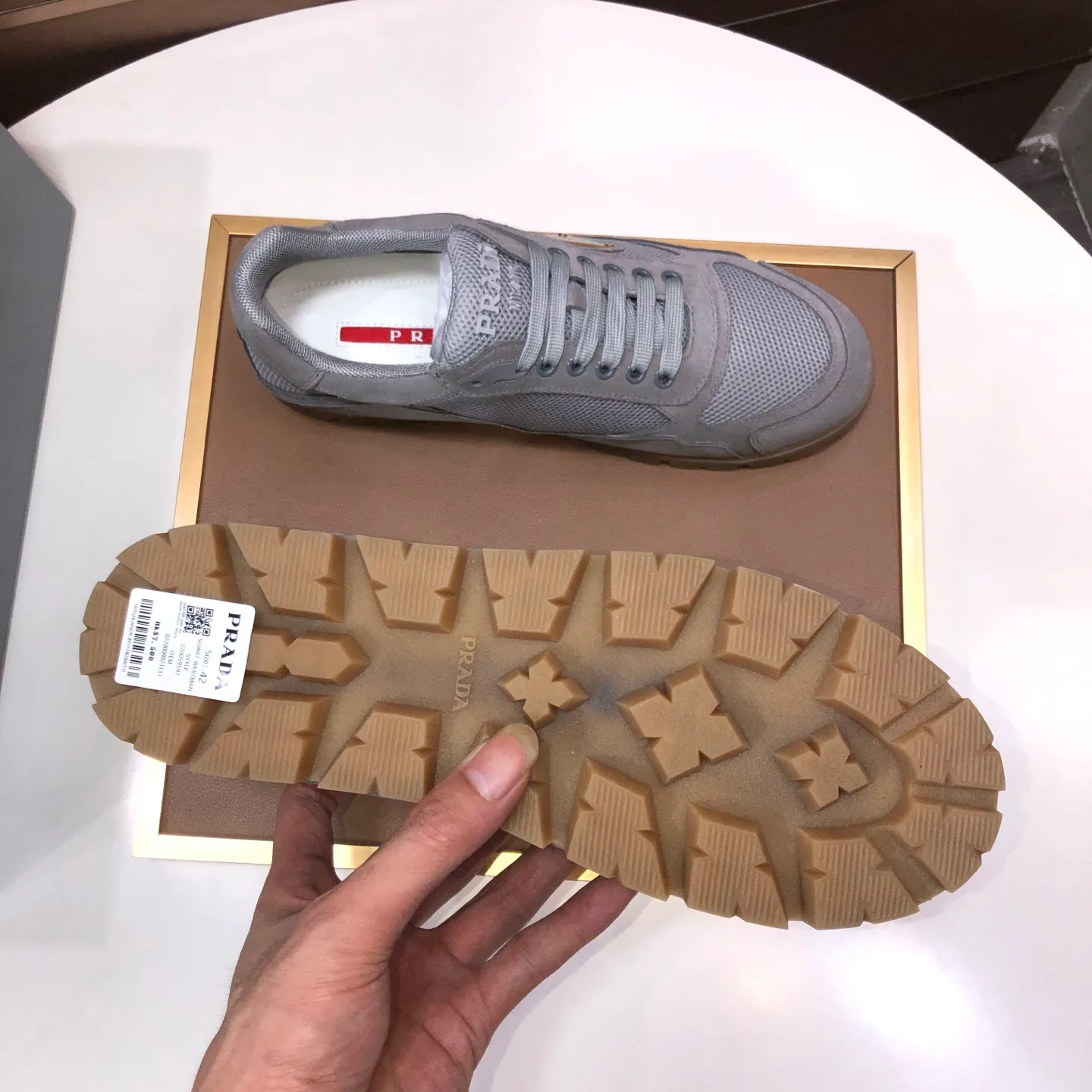 Men's shoes 💰540💰[PRADA] Top original, new season, high-quality original cow products, top imported calfskin with original imported glue, imported cowhide inside with original cowhide feet, original outsole! Quality guaranteed! Code 38-45 (45 customized)